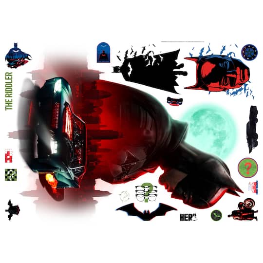RoomMates Batman Peel & Stick Xl Giant Wall Decals in Red | Michaels®